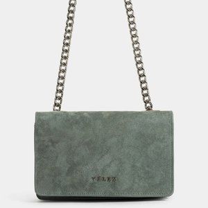 LEATHER HANDBAG - HANDS-FREE BUDDA SUEDE LEATHER PINACHE MAGNET